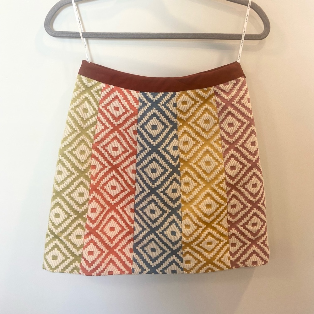 FRNCH Paris Salome Multi-color skirt size XS NWT